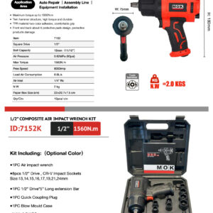 Súng Siết Ốc Khí Nén 1/2 Inch MOK - 7152