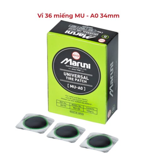 Vỉ 36 Miếng Vá Lốp Maruni MU-A0 Tròn 34mm