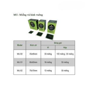 Vỉ 30 Miếng Vá Lốp Maruni MU-S0 45x45mm