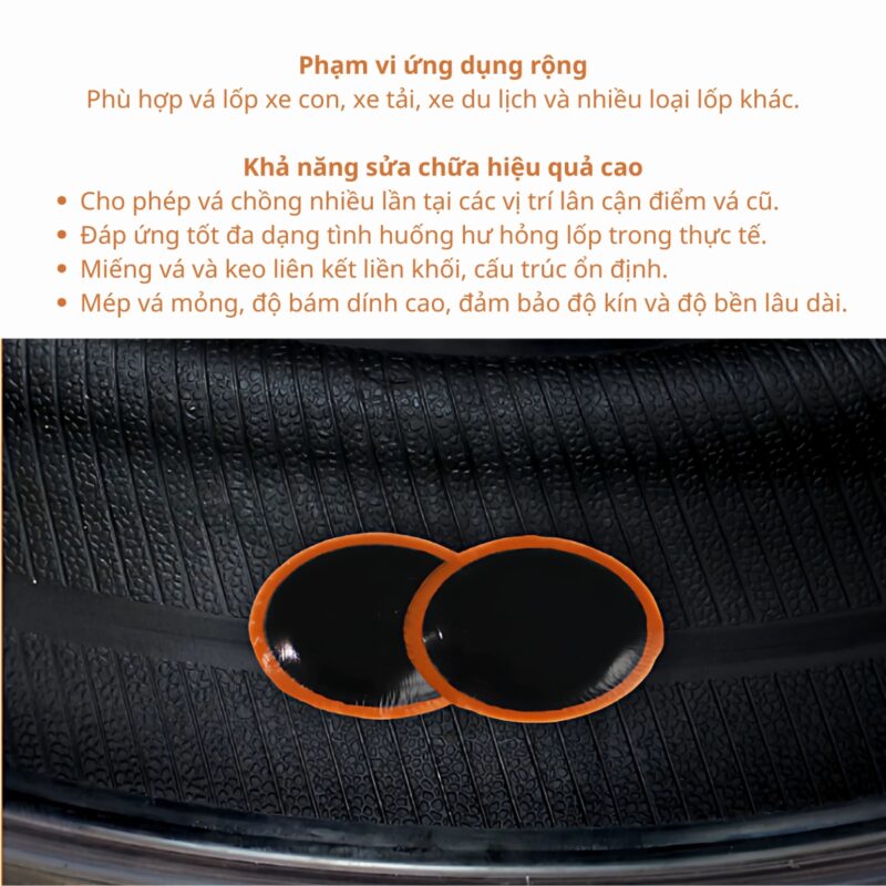 Vỉ 16 Miếng Vá Săm Maruni L3 52mm